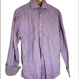 Thomas Dean purple button down dress shirt